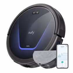 Eufy G50 Hybrid, Sans sac, Noir, Rond, 0,4 L, 55 dB, 0,28 L