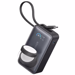 Batterie externe Apple avec câble Type-C 10 000 mAh Qi2 35 W - Anker MagGo (A1657H11) - Noir