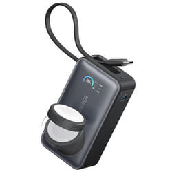 Batterie externe Apple avec câble Type-C 10 000 mAh Qi2 35 W - Anker MagGo (A1657H11) - Noir