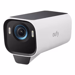 Eufy S3 Pro, Caméra de sécurité IP, Extérieure, Avec fil &sans fil, Mur, Blanc, Balle (forme)