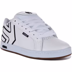 Baskets Etnies Fader - Homme - Blanc Noir - Lacets - Cuir synthétique