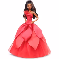 BARBIE - Barbie Joyeux Noël Brune - Poupée - 6 ans et +