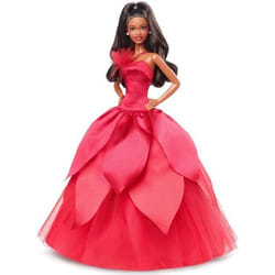 BARBIE - Barbie Joyeux Noël Brune - Poupée - 6 ans et +