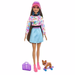 Poupée Mannequin - Barbie - Tie-Dye Fluo - 25 Surprises - Changement de Couleur - Dès 3 Ans