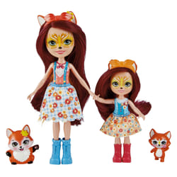 Enchantimals FELICITY FOX& FLICK FEANA FOX & MIXTE Dolls