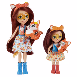 Enchantimals FELICITY FOX& FLICK FEANA FOX & MIXTE Dolls