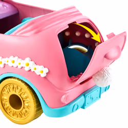 Enchantimals Coffret La Lapinmobile Avec Poupée Et Accessoire, Mini poupée, Femelle, 4 an(s), Fille, 116 mm, Couleur menthe,  ...