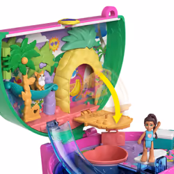 Polly Pocket – COFFRET PASTÈQUE EN FÊTE, 4 an(s), Multicolore, Plastique