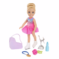 Barbie Chelsea Coffret Patineuse, Mini poupée, Femelle, 3 an(s), Fille, 139,7 mm, Multicolore