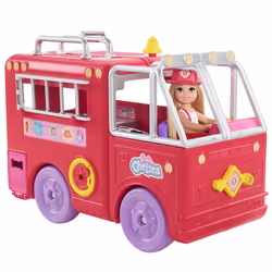 Barbie Chelsea Le Camion De Pompiers De, Mini poupée, Femelle, 3 an(s), Fille, 195,8 mm, Multicolore