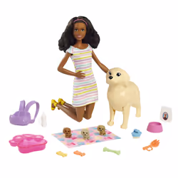 Barbie Naissance Des Chiots, Poupée mannequin, Femelle, 3 an(s), Fille, 298,4 mm, Multicolore
