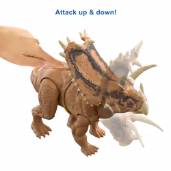 Jurassic World Figurine Pentaceratops Méga Ravageur