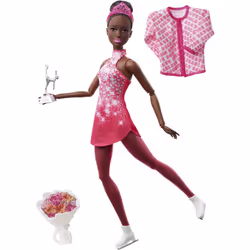 Barbie Patineuse Artistique, Poupée mannequin, Femelle, 3 an(s), Fille, 304,8 mm, Multicolore