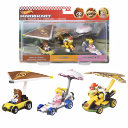 Hot Wheels Mario Kart HDB39, Véhicule de course, 3 an(s), Plastique, Métal, Multicolore