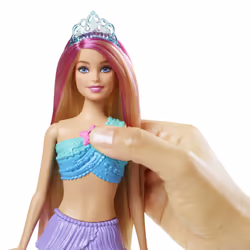 Barbie Dreamtopia Poupée Sirène Lumières Scintillantes, Poupée mannequin, Femelle, 3 an(s), Fille, 365 mm, Multicolore