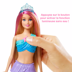 Barbie Dreamtopia Poupée Sirène Lumières Scintillantes - Vue supplémentaire 9