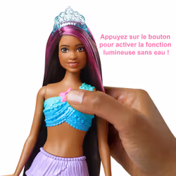 Barbie Dreamtopia – Poupée Sirène Lumières Scintillantes