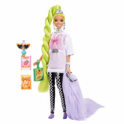 Barbie Poupée Extra, Poupée mannequin, Femelle, 3 an(s), Fille, Multicolore
