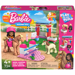 MEGA Barbie Coffret De Construction Saut À Cheval, Jeu de construction, 4 an(s), 73 pièce(s), 210 g