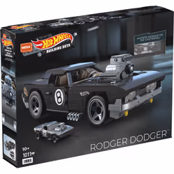 MEGA Hot Wheels Construx – – Rodger Dodger, Jeu de construction, 10 an(s), Plastique, 1011 pièce(s), 2,5 kg