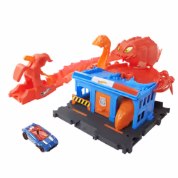 Hot Wheels City L’Attaque Du Scorpion Flexible, Ensemble véhicule et piste, 4 an(s), Plastique, Multicolore, Gris