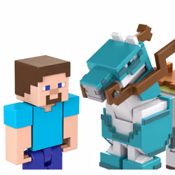 Minecraft – STEVE ET SON CHEVAL EN DIAMANT