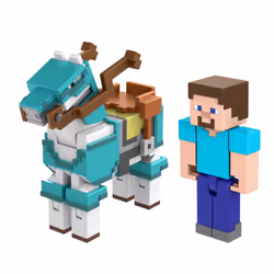 Minecraft – STEVE ET SON CHEVAL EN DIAMANT