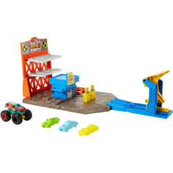 Hot Wheels Monster Trucks – – Coffret Station Explosive