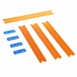 Hot Wheels Track Builder Unlimited Straight Track Pack, Jeu de pistes, 4 an(s), Bleu, Orange