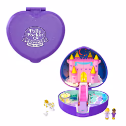 Polly Pocket – COFFRET CHÂTEAU ÉTOILÉ PRINCESSE, 4 an(s), Batteries requises