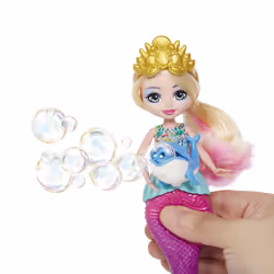 Royal Enchantimals ROYAL – ROYAUME DE L’OCÉAN – ATLANTIA SIRÈNE BULLES, Poupée mannequin, Femelle, 4 an(s), Fille, 176 mm, Mu ...