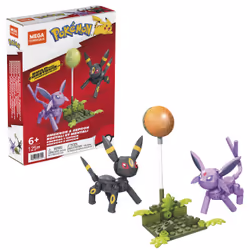 MEGA Construx Pokémon Noctali Et Mentali, Jeu de construction, 6 an(s), 125 pièce(s), 430 g