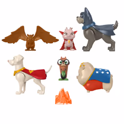 Fisher-Price DC League of Super-Pets Krypto et les Super-Animaux – Coffret 6 Figurines, 3 an(s), Multicolore, Plastique