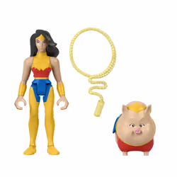 Fisher-Price DC League of Super-Pets Krypto et les Super-Animaux – Wonder Woman et PB, 3 an(s), Multicolore, Plastique