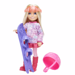 Barbie Chelsea – Coffret Poupée Snowboardeuse, Poupée, Femelle, 3 an(s), Fille, 140 mm, Multicolore