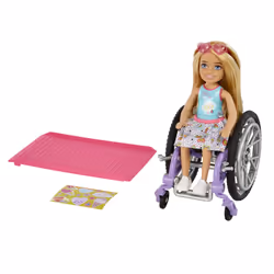 Barbie Chelsea – et Son Fauteuil Roulant, Poupée, Femelle, 3 an(s), Fille, 92 mm, Multicolore