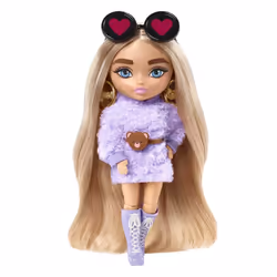Barbie Extra Minis, Poupée mannequin, Femelle, 3 an(s), Fille, 140 mm, Multicolore