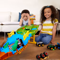 Hot Wheels Monster Trucks HGV12, Ensemble véhicule et piste, 4 an(s), Plastique, Métal, Multicolore