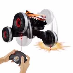 Hot Wheels Monster Trucks – Véhicule Radiocommandé L’INARRÊTABLE TIGER SHARK