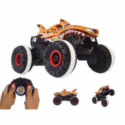 Hot Wheels Monster Trucks – Véhicule Radiocommandé L'INARRÊTABLE TIGER SHARK - Vue supplémentaire 7