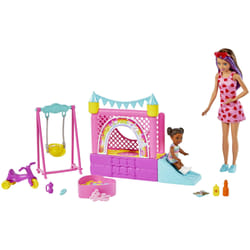 Barbie Skipper Babysitters Inc. – Coffret Skipper Baby-Sitter Château Gonflable