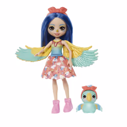 Enchantimals City Tails – BÊTES CITADINES – PRITA PERROQUET ET FLUTTER, Mini poupée, Femelle, 4 an(s), Fille, 155 mm, Multico ...
