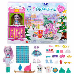 Enchantimals HOLIDAY WONDERS COUNTDOWN Calendar, Mini poupée, Femelle, 4 an(s), Fille, 160 mm, Multicolore