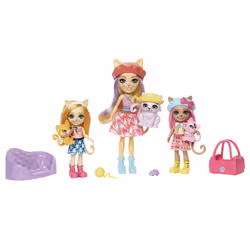 Enchantimals City Tails HHC11, Mini poupée, Femelle, 4 an(s), Fille, 177,8 mm, Multicolore