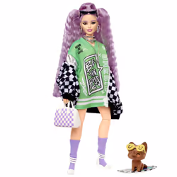 Barbie Extra Doll and Accessories, Poupée mannequin, Femelle, 3 an(s), Fille, 220 mm, 225 g