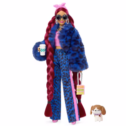Barbie Extra Doll and Accessories, Poupée mannequin, Femelle, 3 an(s), Fille, 220 mm, Multicolore