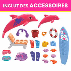 MEGA Barbie – Color Reveal – Nage avec les dauphins - Vue supplémentaire 11