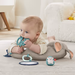 Fisher-Price HJJ16 gymnase et tapis d'éveil pour bébé Tissu, Plastique