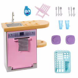 Barbie HJV34, Kit de meubles de poupée, 3 an(s)