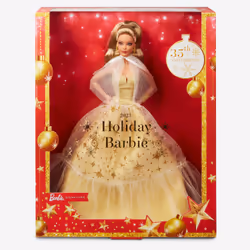 Barbie Signature Poupée Joyeux Noël 2023, Poupée mannequin, Femelle, 6 an(s), Fille, 330,2 mm, Beige, Or